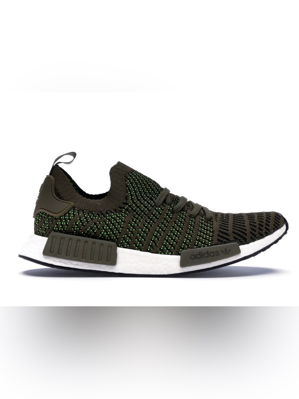 ADIDAS Men’s Shoe NMD R1 STLT PK TRACE CARGO GREEN OLIVE SZ 10 CQ2389 PRIMEKNIT